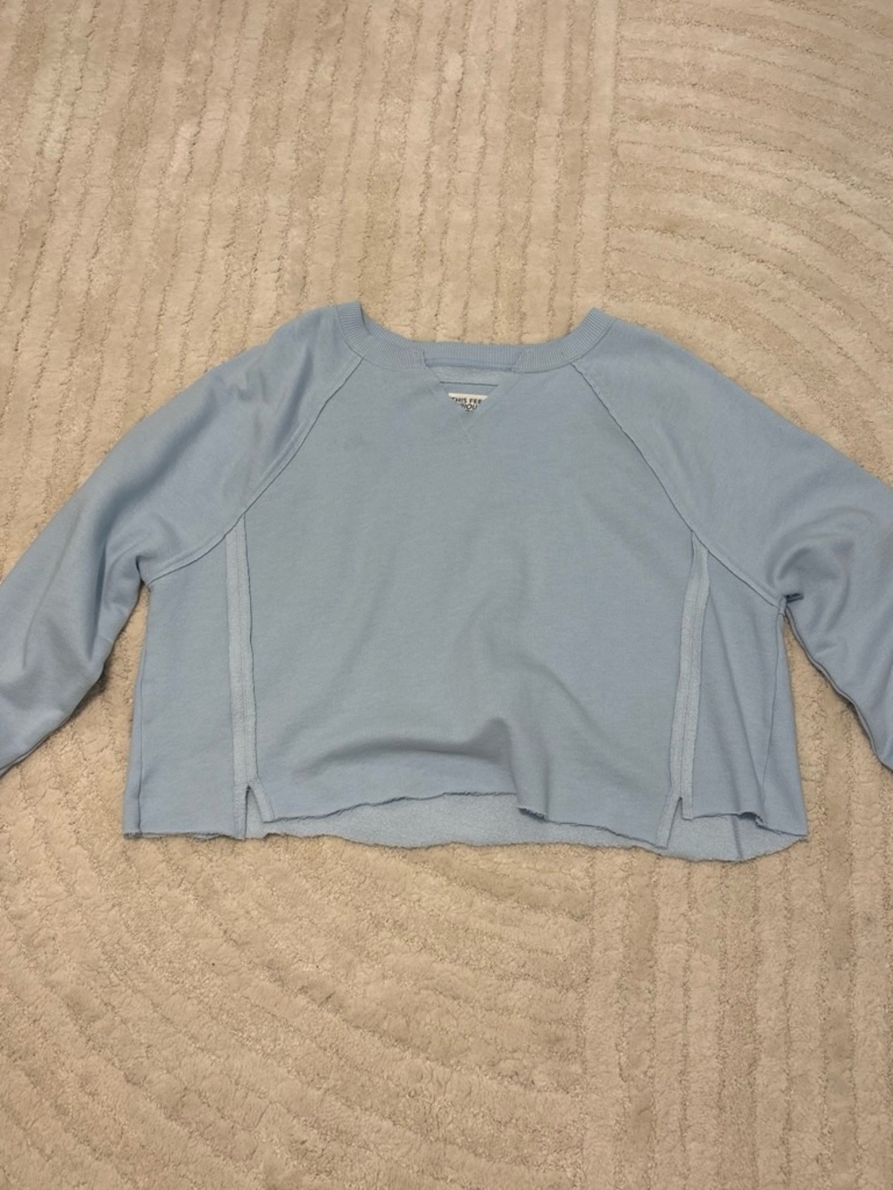 cropped oversized long sleeve